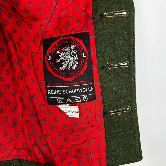 Vtg 80s 90s pure wool laden green tyrol alpinecore fitted waistcoat vest EU 36 - Picture 15 of 17